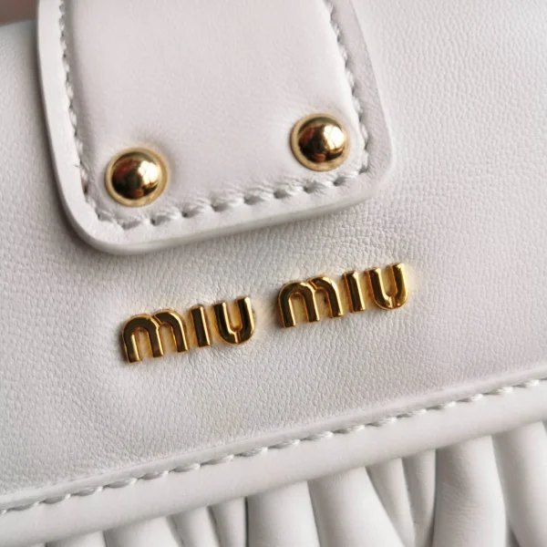 miu miu bronze metal white Model: 5BH188 size: L16.5, H24, W6.5 - Image 2