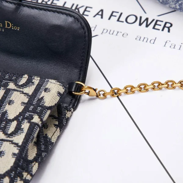 Blue Jacquard Clutch Bag Size: 11.5 x 7.5 x 2 cm Ref: S5654CTZQ_M928 - Image 15