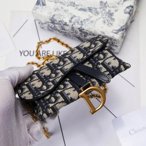 Blue Jacquard Clutch Bag Size: 11.5 x 7.5 x 2 cm Ref: S5654CTZQ_M928 - Image 17
