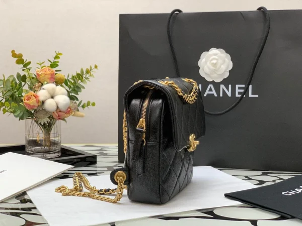 Black Vintage Backpack Size:20x19x8cm - Image 5