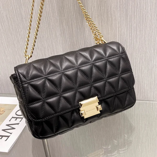 MK Sheepskin Bag Black Size: 25CmX16cmX8.5cm - Image 16
