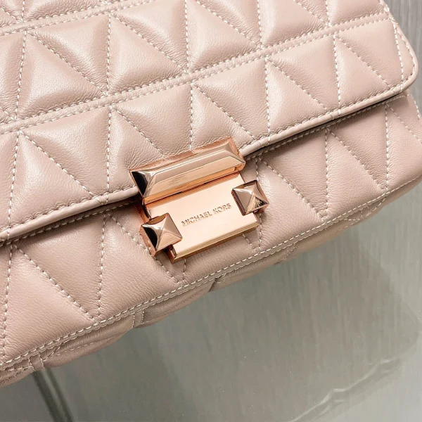 MK small fragrant style sheepskin bag chain pink Size: 25CmX16cmX8.5cm - Image 8
