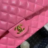 25cm/1112 plum pink sheepskin gold buckle return - Image 7