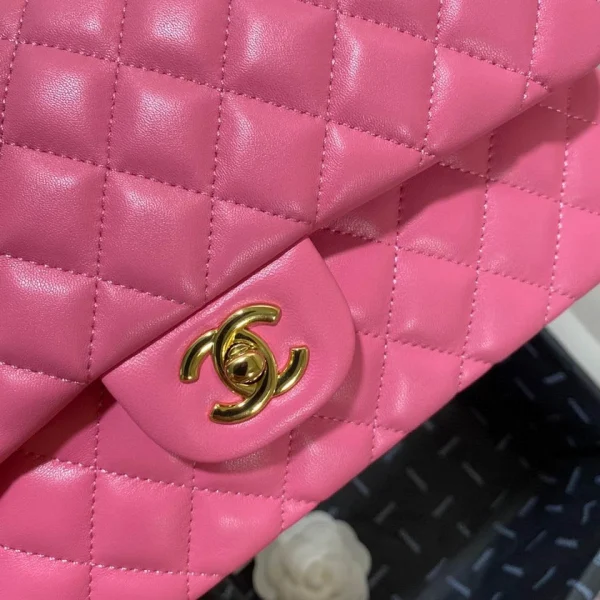 25cm/1112 plum pink sheepskin gold buckle return - Image 7