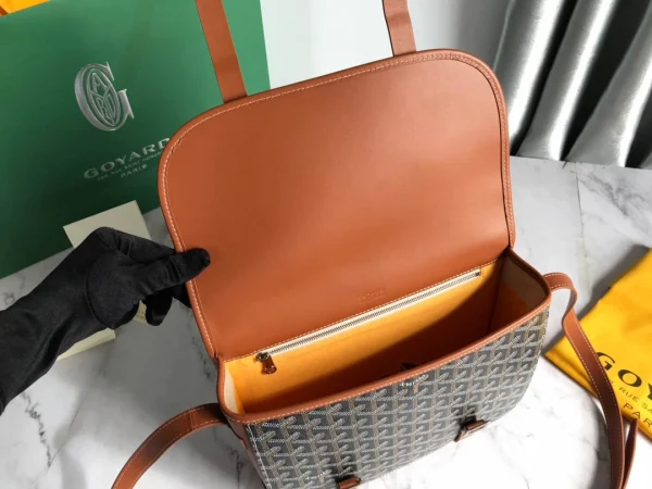 Belvdre double strip messenger bag Model: GY020098 Size: 22*17*9.5Cm - Image 4