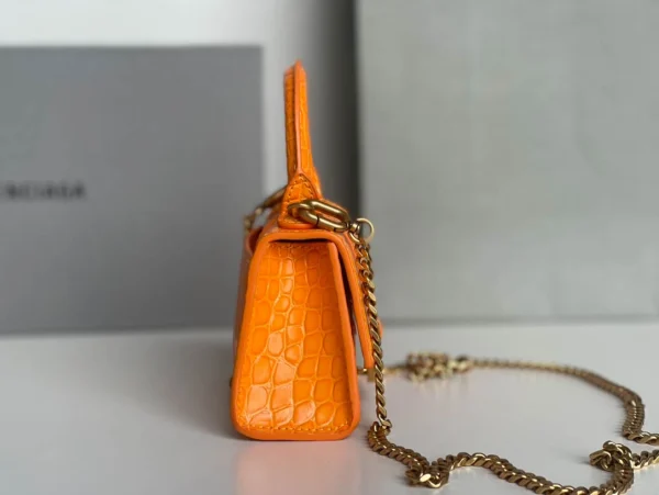 Balenciaga hourglass bag orange model: 169 size: 12104.5cm - Image 7