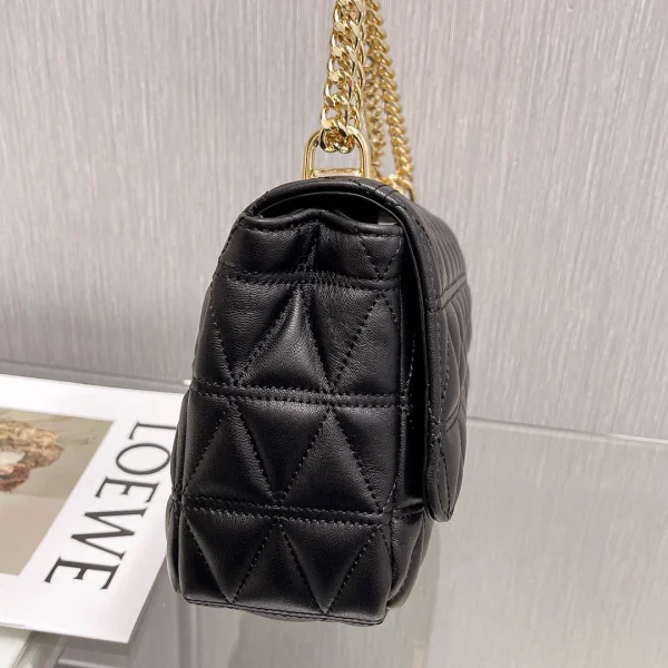 MK Sheepskin Bag Black Size: 25CmX16cmX8.5cm - Image 14