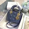 Blue Sheepskin Bag Size: 17cm - Image 9