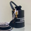 Black Cowhide Bucket Bag Size: 22cmx16cm. - Image 8