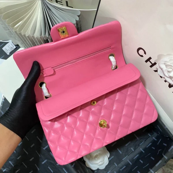25cm/1112 plum pink sheepskin gold buckle return - Image 3