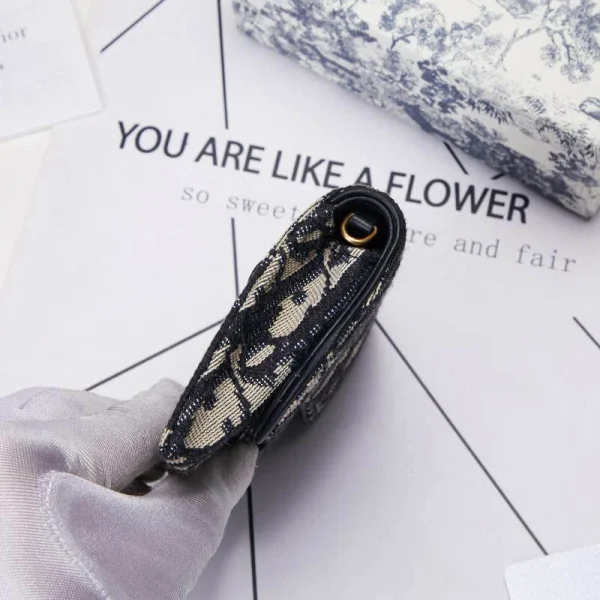 Blue Jacquard Clutch Bag Size: 11.5 x 7.5 x 2 cm Ref: S5654CTZQ_M928 - Image 16