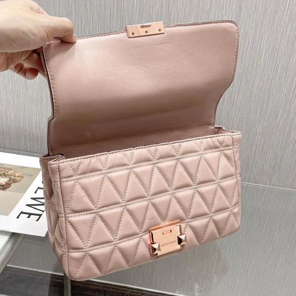 MK small fragrant style sheepskin bag chain pink Size: 25CmX16cmX8.5cm - Image 3