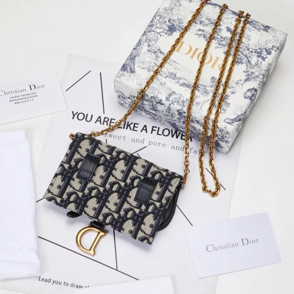 Blue Jacquard Clutch Bag Size: 11.5 x 7.5 x 2 cm Ref: S5654CTZQ_M928 - Image 18