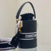 Black Cowhide Bucket Bag Size: 22cmx16cm. - Image 9