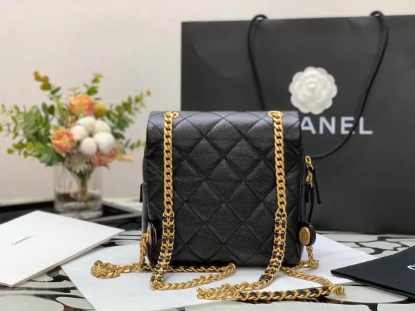 Black Vintage Backpack Size:20x19x8cm - Image 3