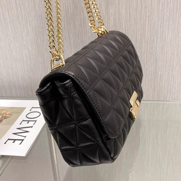 MK Sheepskin Bag Black Size: 25CmX16cmX8.5cm - Image 15