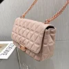 MK small fragrant style sheepskin bag chain pink Size: 25CmX16cmX8.5cm - Image 7
